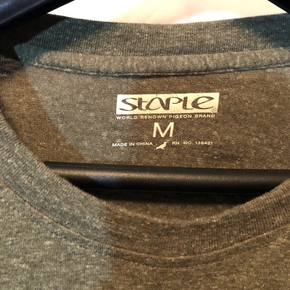 Staple long sleeve shirt and nylon details. Medium - Picture 3 of 4